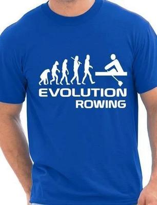 Evolution Of Rowing Rowers Sport Funny Mens T-Shirt Gift Size S-XXL