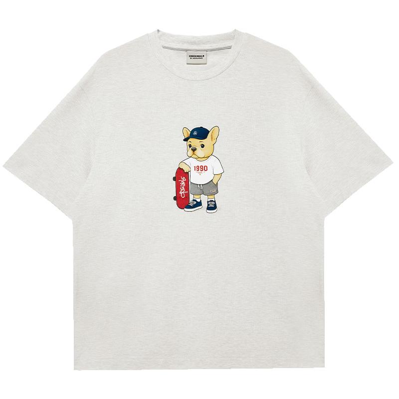 

Jack&Jones Мужская футболка с принтом французского бульдога из Sorona S