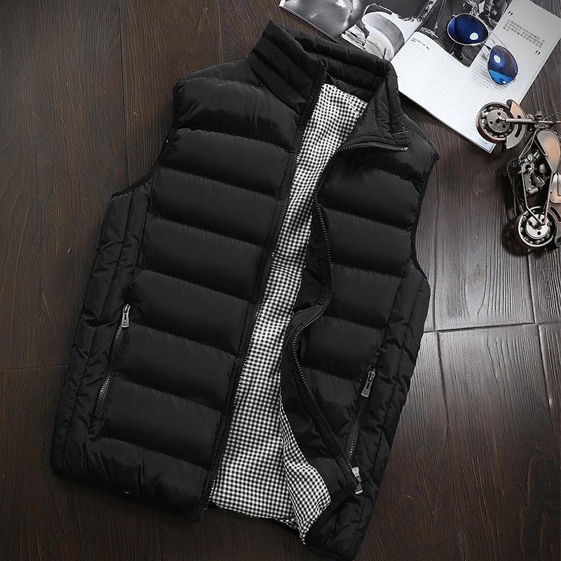 Men’s Autumn/Winter Korean Style Warm Vest – Trendy, Handsome, Thick, 10 Colors