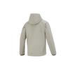 Adidas Logo Fleece-Lined Hooded Jacket Men Outerwear Pebble Silver-Grey IK7682