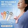 3 Gears Pocket Neck Fan Foldable Cooling Fan Portable Mini Handheld Fan  Summer Essentials