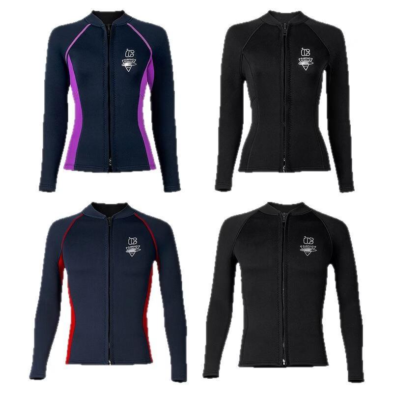Pulia Unisex Long Sleeve Split Wetsuit Top
