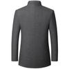 Men's Woolen Jacket, Men's Tunic, Stand-up Collar, Middle-aged Men's Autumn and Winter Models, Dad's Woolen Men's Jacket