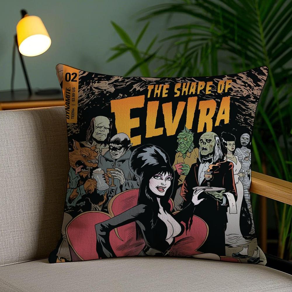 E-Elviras Mistress Dark Cushion Cover Soft Short Plush Double-Sided Printing Home Decor Machine Washable Pillow Case Gift