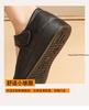 Fashion mother shoes Flats Pu leather soft soles, comfortable casual women's single shoes, large size mother Loafers Big Size 42