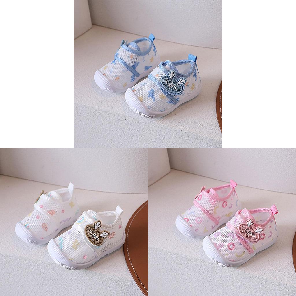Baby Toddler Mesh Shoes With Sound For Summer Active Play Kids Unisex Soft Sole Sneakers