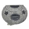 Silver Metal Beaded Ethnic Purse Girls Bridal Bag Cross Body Bag for women/Girl Party Clutch Metal Clutches Vintage Brassc