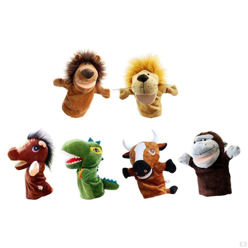 2 Hand Puppets for Children, Stuffed Animals, Decorative Toys Kids, Pretend Play, Storytelling
