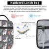 Cute Alpaca Llama Portable Thermal Lunch Bag Insulated Lunch Box Reusable Cooler Totes for Women Boys Girls Work Picnic Camping