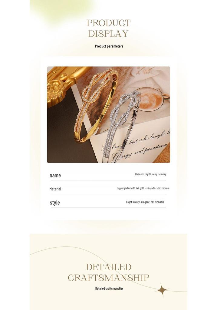 Elegant Handmade Jewelry: Lively Hollow Cross Bracelet with Rhinestones and Cubic Zirconia, Gold-Plated, Stainless Steel, Non-Fading.