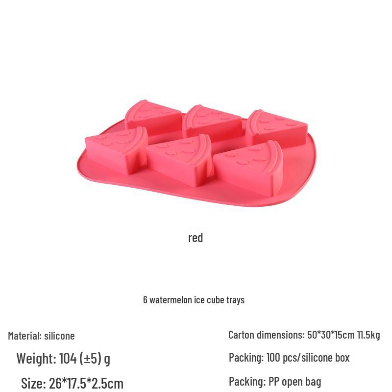 DIY Silicone Ice Tray with Fruit Shapes: Strawberry, Watermelon, Pineapple