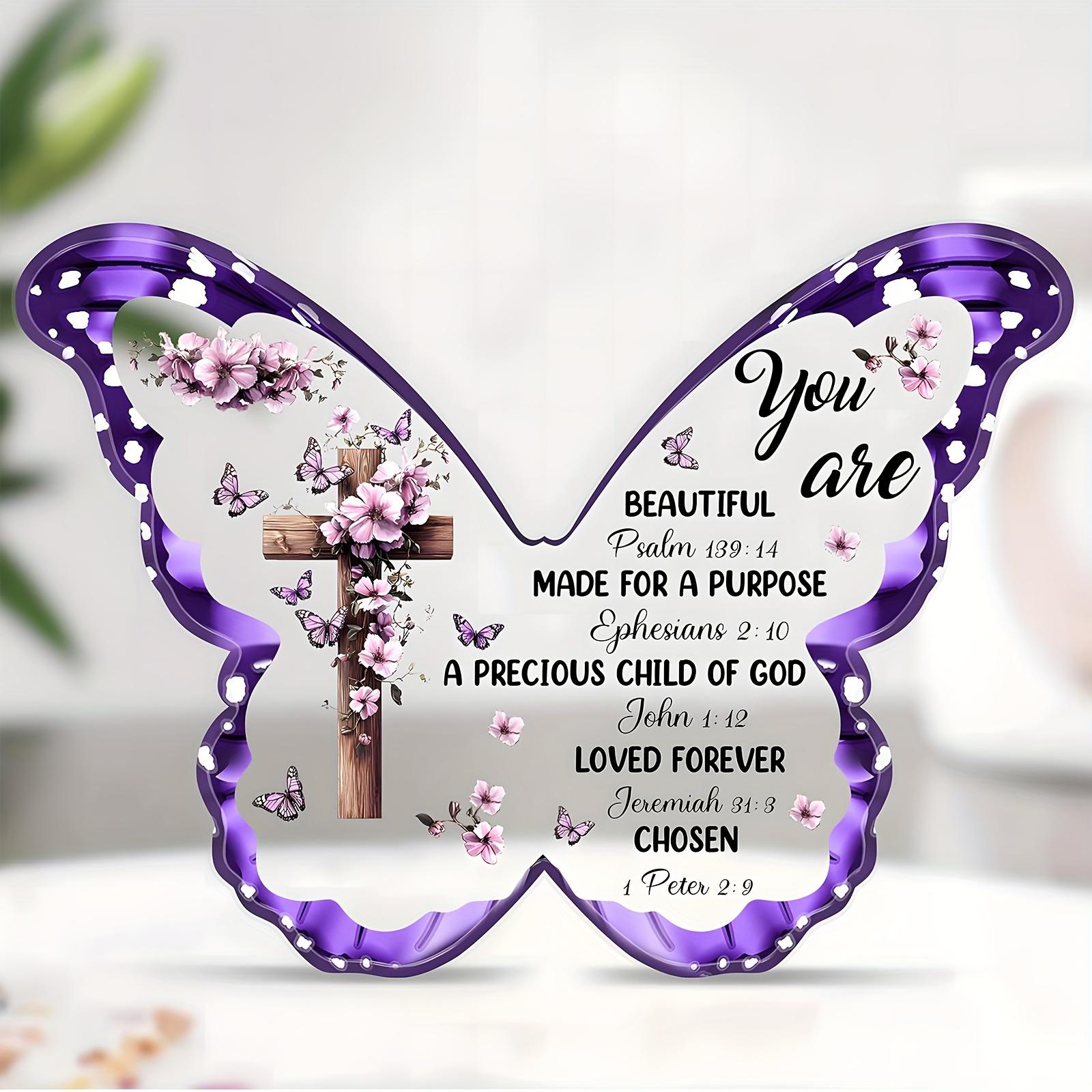 

2D Flat Acrylic Butterfly Decoration, Indoor and Outdoor Decoration - No Battery/electricity Required, Free Day Decoration, Shop Decoration, Durable 10*10cm
