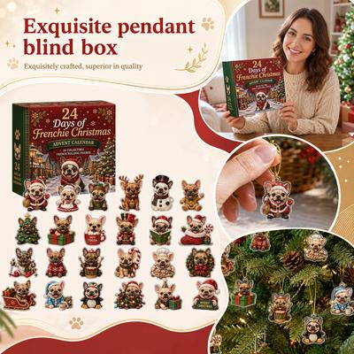 2D Acrylic Advent Calendar Hanging Ornaments for Christmas Countdown