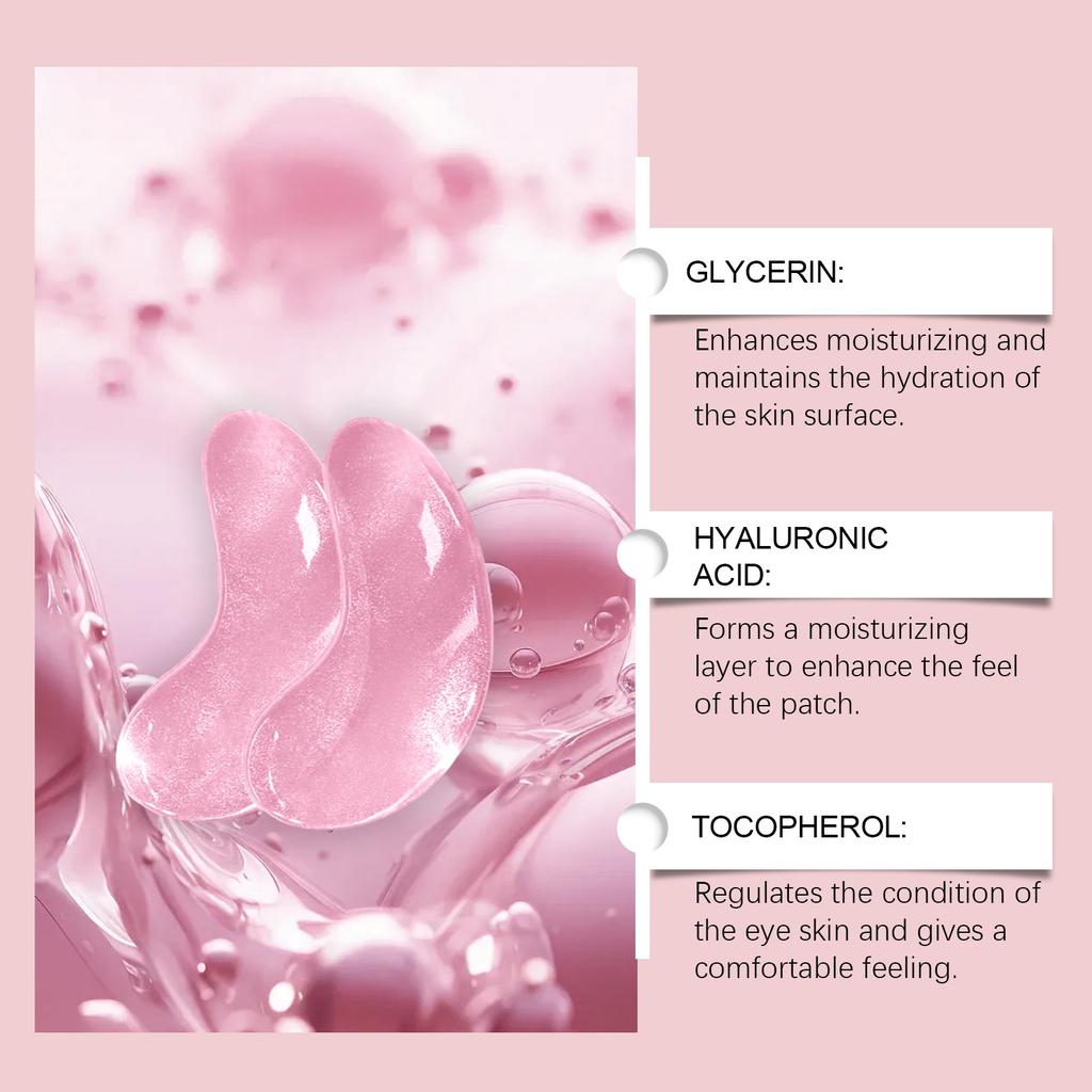 Tender Hyaluronic Eye Mask, Refreshing And Moisturizing Eye Mask To Improve Puffy And Dark Circles(6pairs)