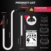 Automatic Fuel Transfer Pump With Auto-Stop Sensor(3.2 GPM), Battery Operated Gas Can Pump With 3 Can Adapters, Extra Long Hose, Portable Fuel Pump