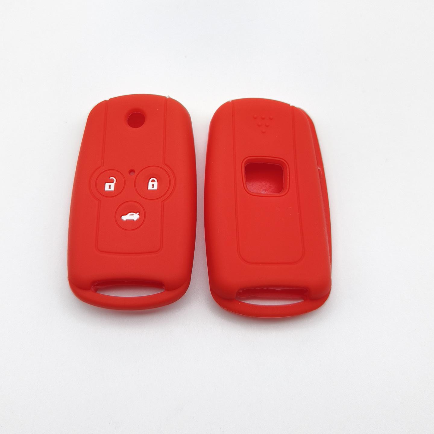 

Acura/Honda Civic Accord 3-Button Silicone Key Cover червоний