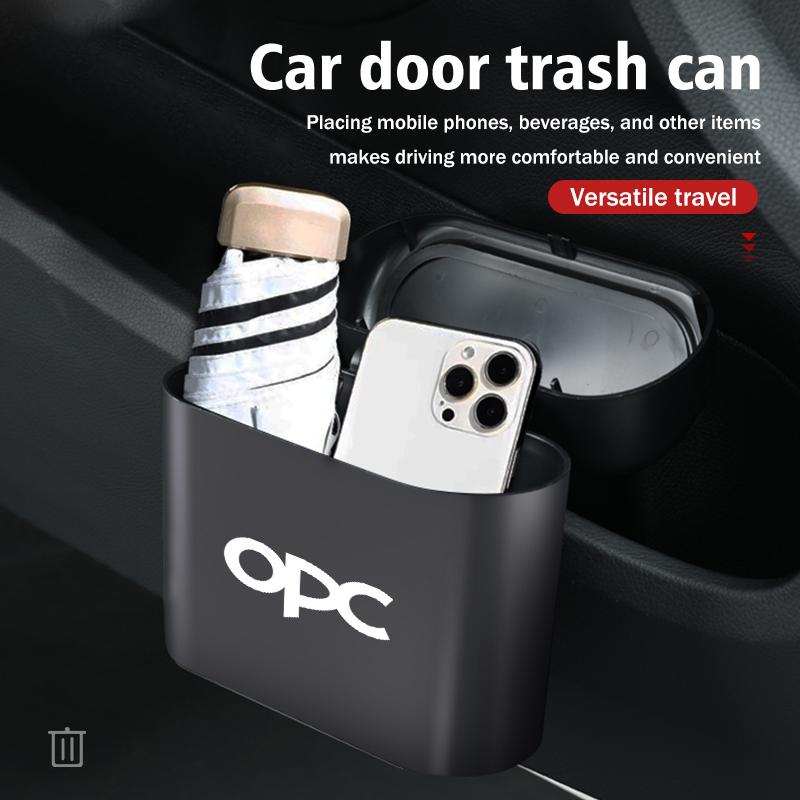 For Opel Car Door Trash JFJS5RU4 Can Storage Box Seat Back Waterproof Bin Cans Auto Accessories Astra H K J G Corsa E D OPC Insignia B
