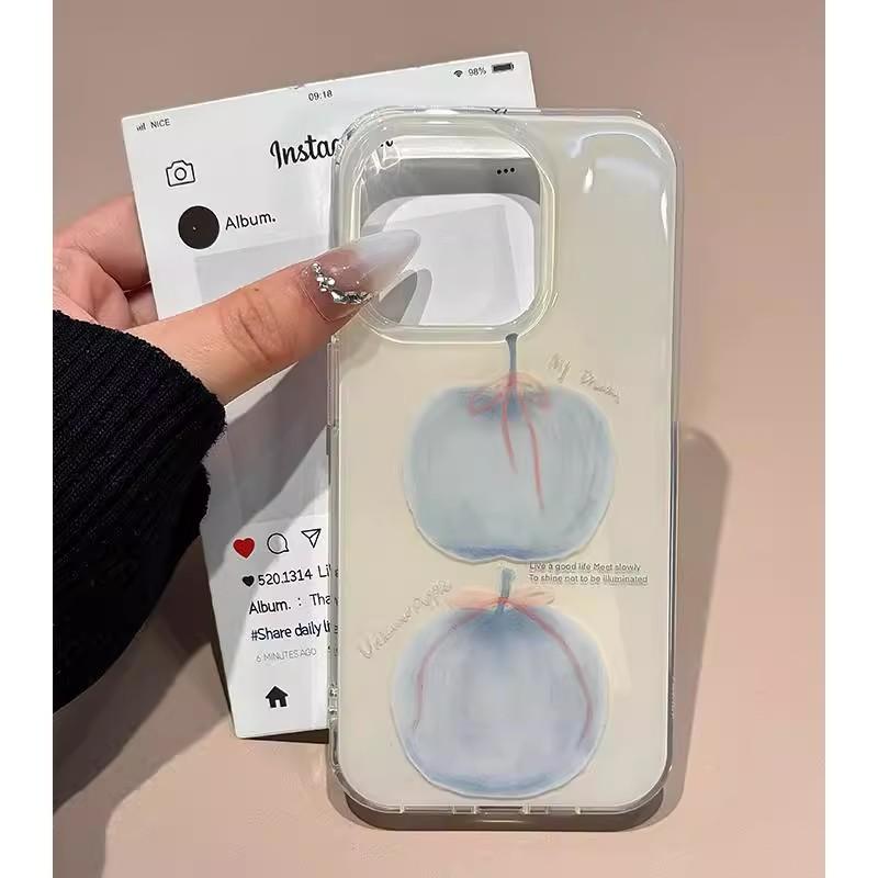 Blue for Apple IMD Double Layer for Apple 17 All-Inclusive Mobile Phone Case 16 for IPhone15 New Model 13/14/12/11 Women