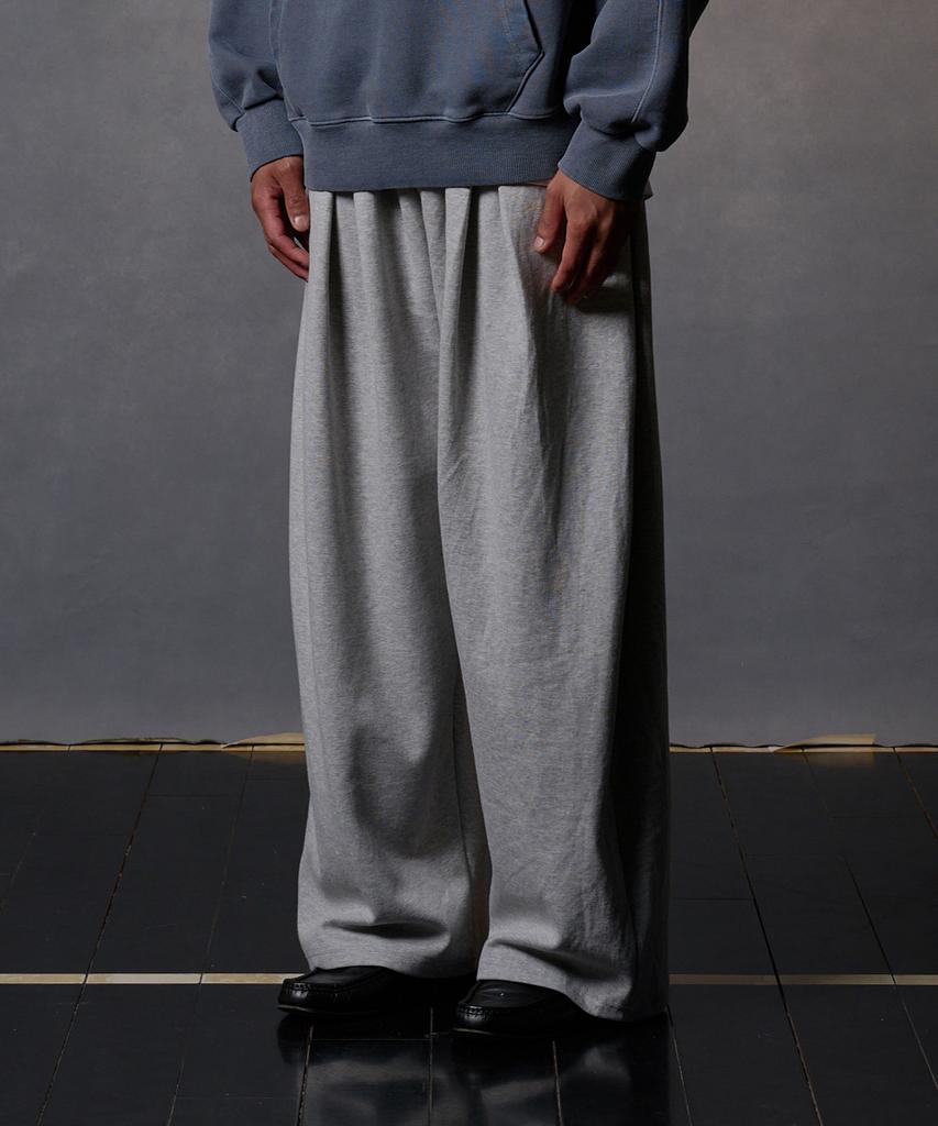 Peideomeonteu [Select Summer, All-Season, Or Brushed Fabric] Double Pintuck Wide Pants (H Type)