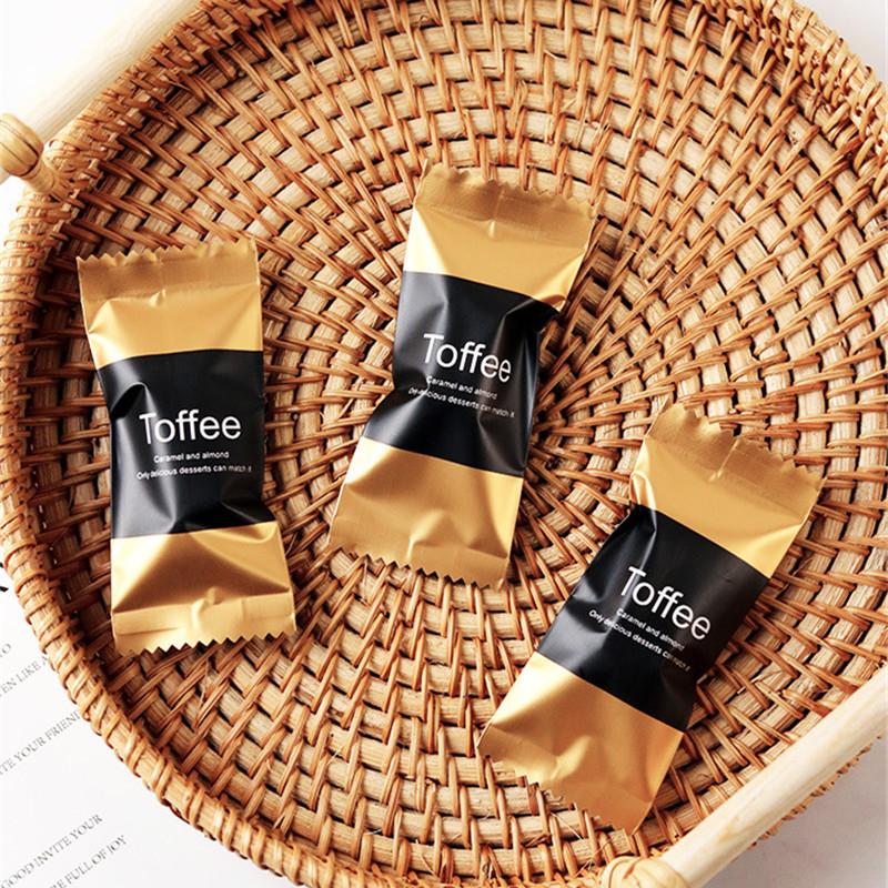 100Pcs Disposable Thickened Aluminum Film Toffee Packaging Baked DIY Handmade Coffee Candy Nougat Machine Sealing Bags