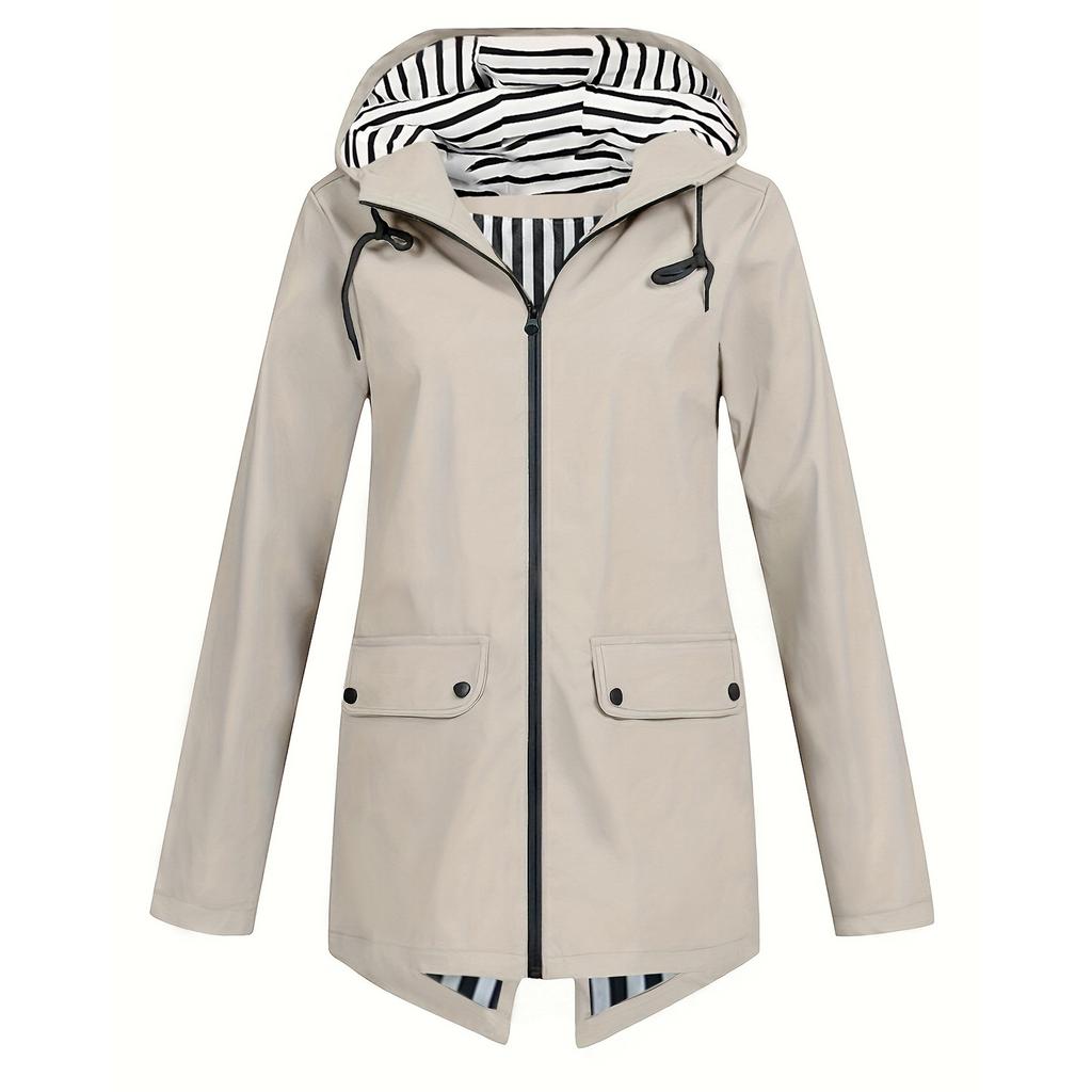 Windbreaker Zipper Hooded Lightweight Outdoor Windproof Jacket Thin Outdoor Coat For Women