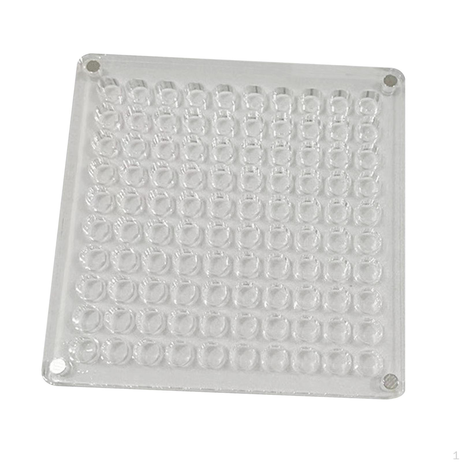 

Акриловая магнитная коробка для демонстрации ракушек Прозрачные ногти Хранение страз 100 Grids