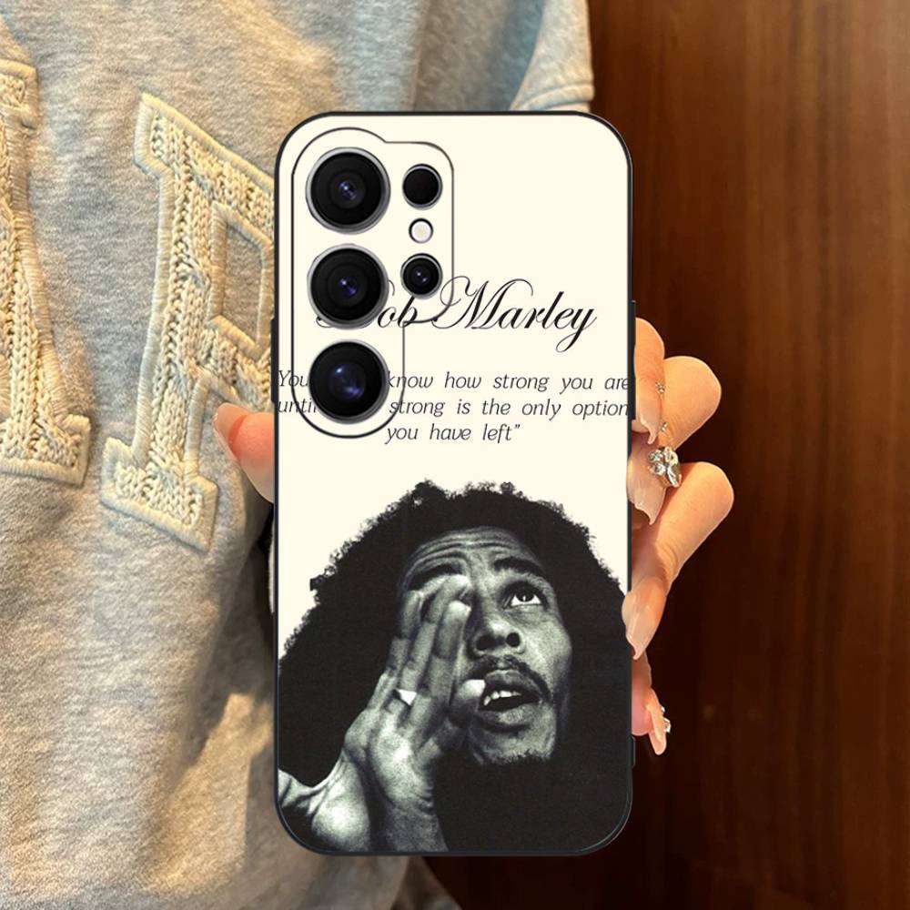 

Singer B-Bob M-Marley Phone Case For Samsung S 24 Fe 25 Ultra Plus 20 Lite 21 30 22 23 24 22 Ultra 5G Fundas Samsung S20 5G