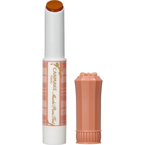 CANMAKE Muchi Puru Tint Lip 08 Sakura Roll Volumizing Plumping Lip Gloss Hydrating Tint Milky Pink