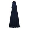 Women's Autumn New European and American Style Fashion Halter Neck Collar Long Dress