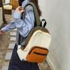 Schoolbag, Double Shoulder Single Shoulder Bag, High-aesthetic Casual School Bag for Men and Women, 1011 Summer Color-block Lightweight Backpack