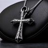 Men's Necklace Lady's Necklace Hiphop Hip Hop Titanium Necklace Cross 410c20236502