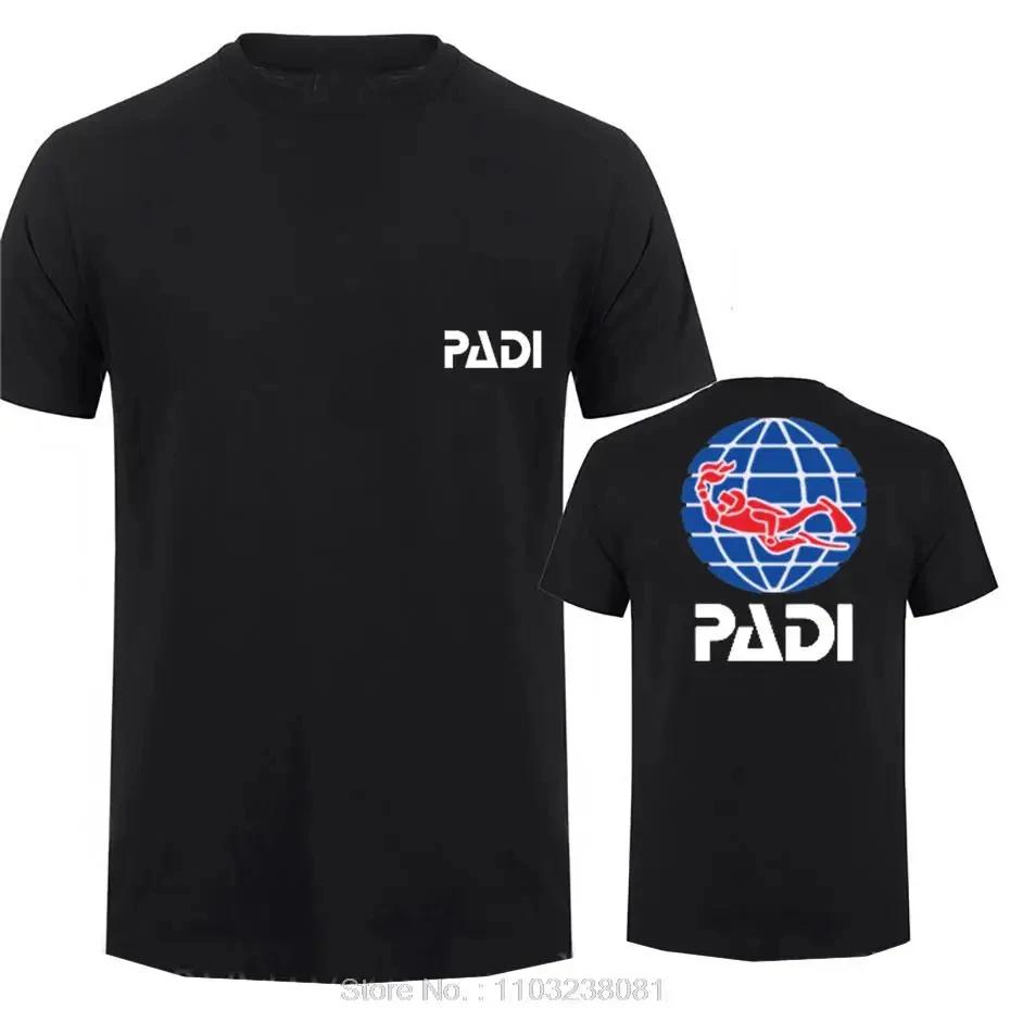Potápěč Padi Tričko Pánské Ležérní Bavlněné tričko hip hopové tričko Krátký rukáv Topy trička Pánské oblečení Móda Streetwear