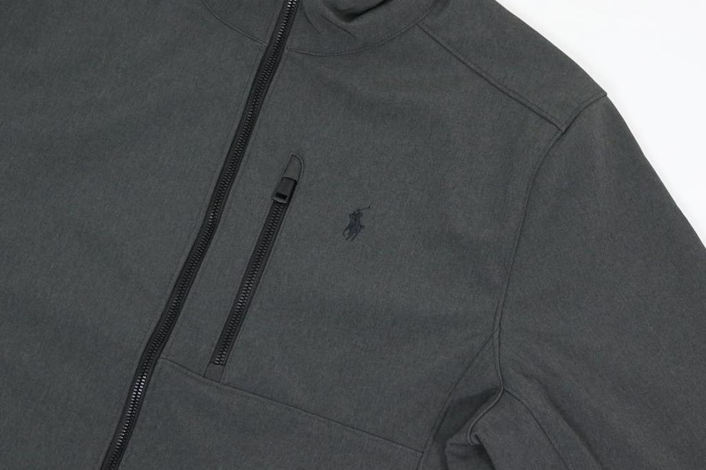 POLO RALPH LAUREN Softshell Windbreaker Size Greyhtr Men's Jacket, 01010013, XXL, [Used]