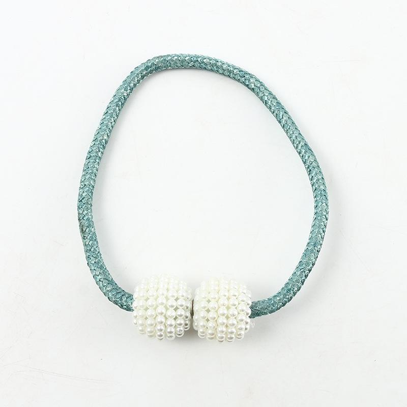 Pearl Magnetic Curtains with Buckles Modern Window Curtains Magnetic Tie Holder Clips Holders Curtain Belt Accessories
