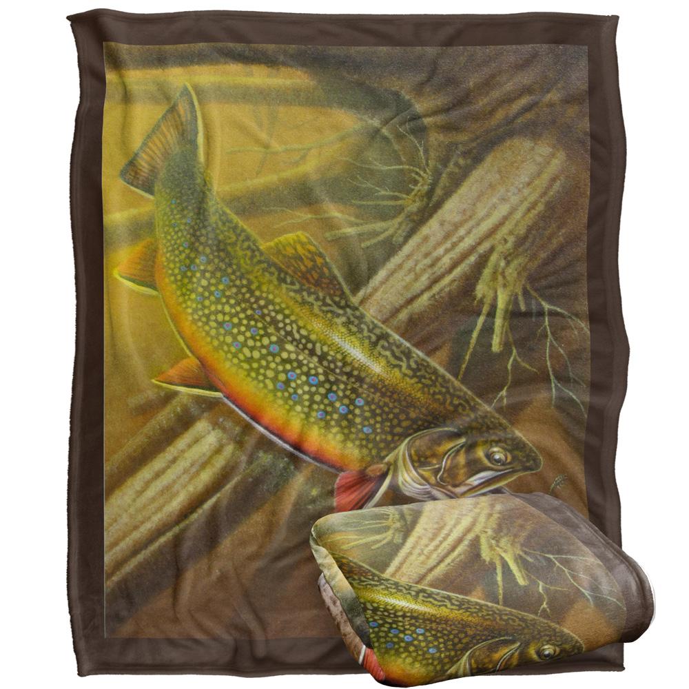 JQ Licensing Silky Trout Supersoft Blanket
