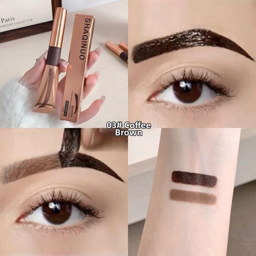 Semi-Permanent Tattoo Peel Off Eyebrow Gel Tint Transfer-Proof Long Lasting Eyebrow Cream Waterproof Eye Cosmetics