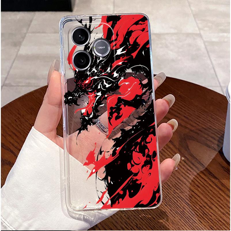 Shockproof Phone Case For Honor 600 Lite 5G/Honor 500 Smart 5G Transparent TPU Soft Casing Fashion Cute White Furry Bear Shell