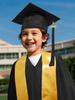 European & American Children's Graduation Gown: Knitted Kindergarten & Elementary School Set for Performances