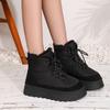New Winter Round Toe Thick Soled Women's Boots Fashion Casual Comfortable Warm Cotton Shoes Women's  41