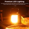 Solar Camping Light Portable LED Tent Lamp Rechargeable Campsite Lantern Stepless Dimming for Outdoor Camping Hiking