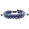 2019 Zirconia Crown Stone & Frosted Bead Bracelet with Copper & Imperial Stone Accents