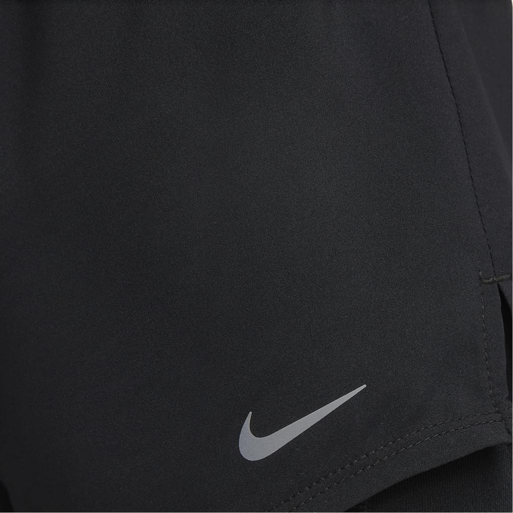 Nike Dri-FIT One Solid Elastic Waist Regular Shorts Women Bottoms Black DX6013-010