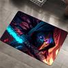 C-Cyberpunk S-SamuraiS Entrance Door Mat Washable Non-Slip Living Room Sofa Chairs Area Mat Kitchen Welcome Doormat