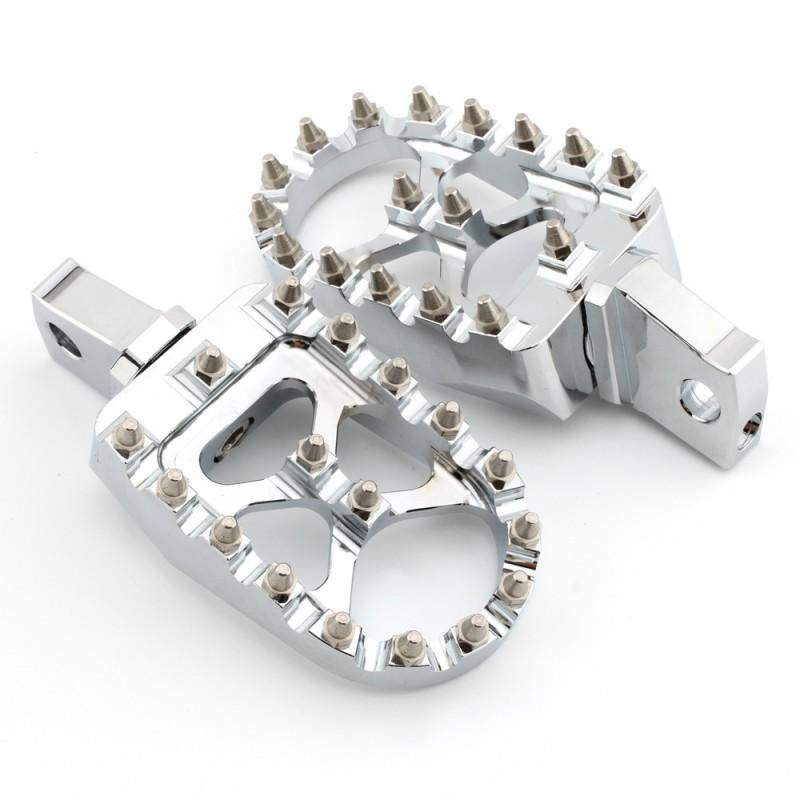 Aftermarket Anti-Slip Foot Pegs BMW R18 Motorcycle Front Rider Footrests Black Or Chrome Finish