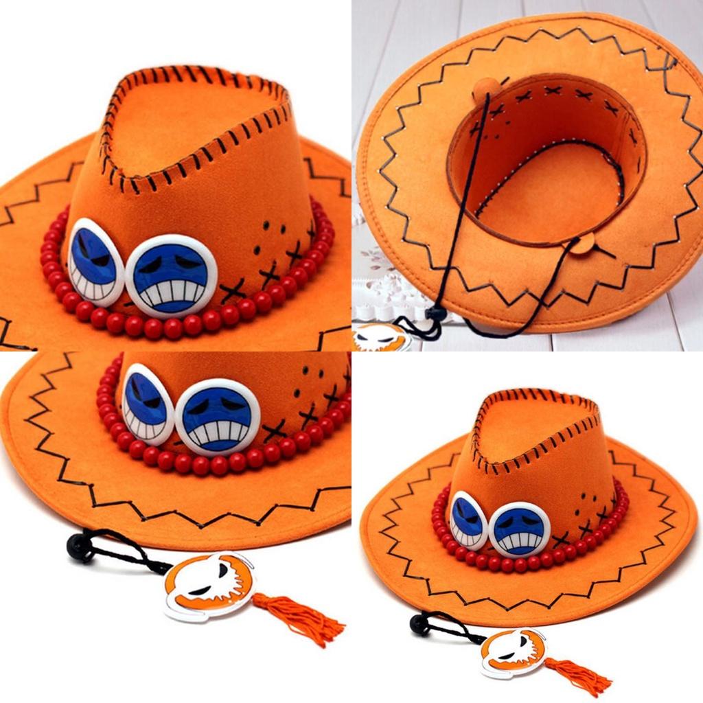 Bunter One Piece Portagas D Ace Hut für Kinder und Erwachsene