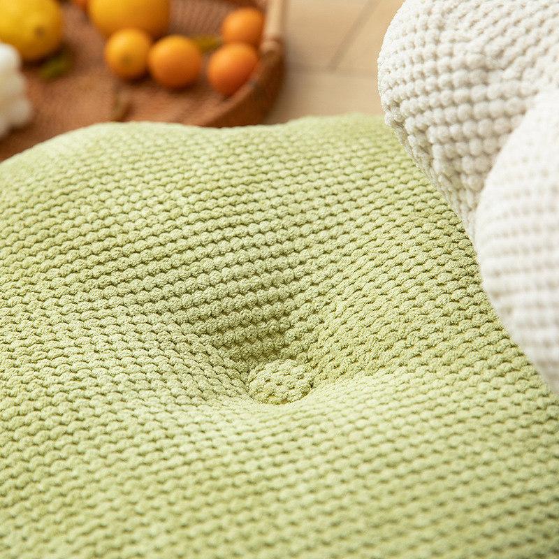 Modern Flower Cushion Floor Pillow Thick Back Cushion Tatami Meditation Seating Pouf For Living Room Yoga Bedroom Sofa Bench