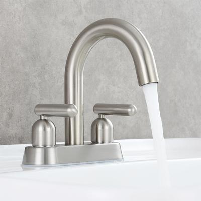 Basin Faucet Bathroom Two Holes Widespread Brushed Gold Bathroom Faucet Sink Tap Chrome Black Basin Tap