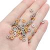 100/200 Stück 6 mm Legierung Blume Abstandshalter Perlen Gänseblümchen Metall Schmuck Abstandshalter für Armband Halskette Schmuckherstellung Zubehör