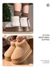 Women's Winter Short Boots - Comfortable Cotton Slippers with Fleece, Thick Soles, Warm and Versatile for Outdoor Wear.
