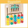 Wooden Color Bead Moving Game For Toddler Cognitive Development And Hand Eye Coordination